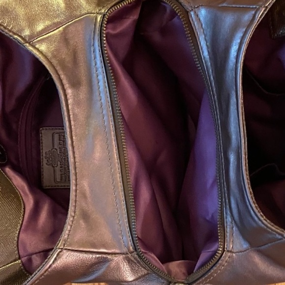 COACH Madison Maggie Shoulder Bag in Metallic Antiqued Bronze, GUC - Picture 15 of 16